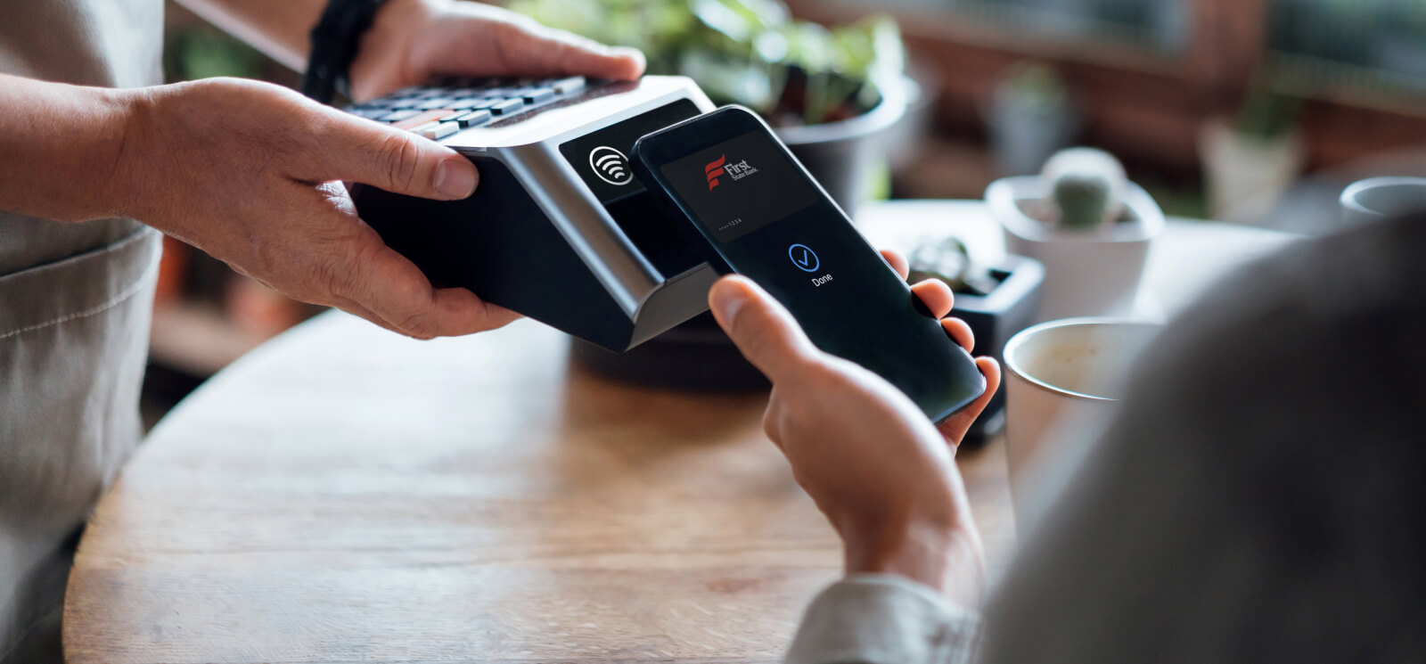 Holding mobile pay near reader